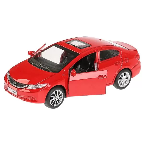 Машина металлическая Honda Civic 12см двери, багажник, инерция CIVIC-RD красный | Магазин канцтоваров и игрушек Львёнок